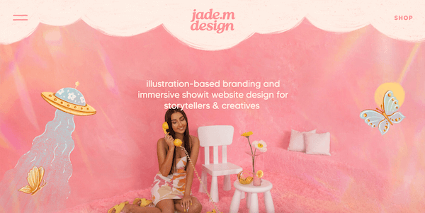 Web Design Inspiration - Jade M - Emma Kate Web Design Inspiration WordPress Designer