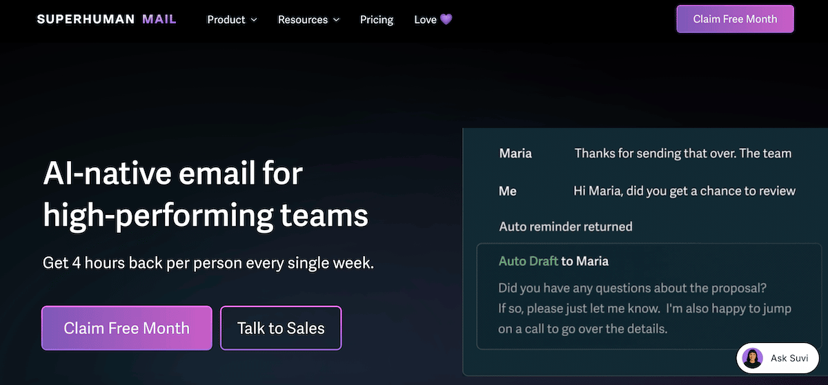 superhuman mail review for web designers by Emma Kate, WordPress educator and web design mentor, co-founder of Designer Boss
